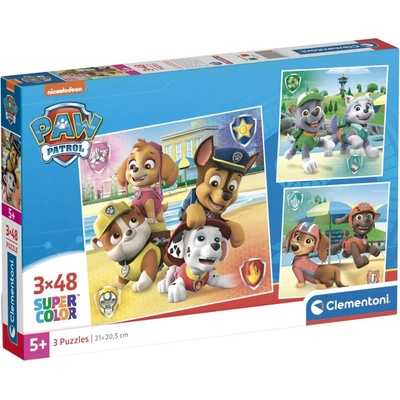 Clementoni Детски пъзел Clementoni от 3 x 48 части - Пес патрул (вариант 2) (25301)