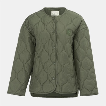 SoulCal Яке SoulCal Women's Collarless Long Sleeve Quilted Jacket - Khaki