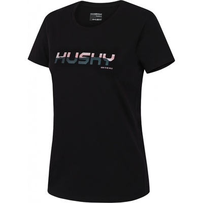 Husky Dámske bavlnené tričko Tee Wild L black