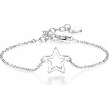 S`Agapõ Oceľový náramok s hviezdou Click SCK18