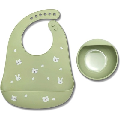 Lorelli Силиконов сет за хранене 2 части Lorelli, Fresh Green (10230710004)