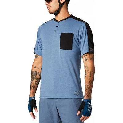 Fox Ranger Drirelease Henley Pocket Matte Blue