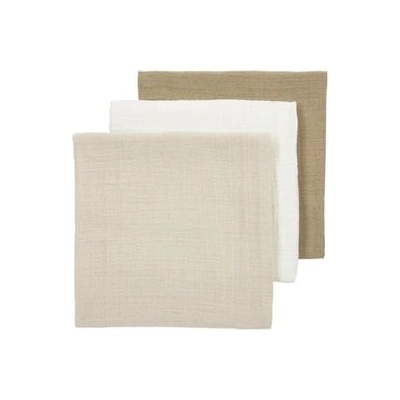 MEYCO Musslin mušelínové Uni Off white / Sand /Toffee 3 ks