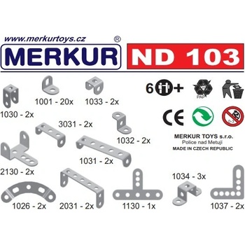 Merkur ND 103 Pásky a oblouky 42ks