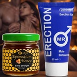  Възбуждащ мед Епимедиум маджун за мъже 40гр. + Гел за Ерекция 60мл
