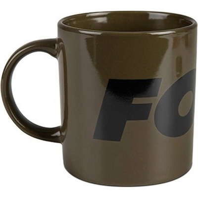 FOX Collection Ceramic Mug Green and Black Logo 350 ml
