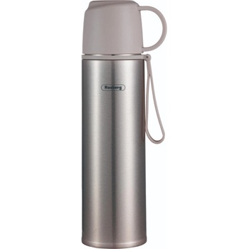 Rosberg Термос Rosberg R52010F, 500 мл, Капак чаша, Неръждаема стомана, Сив (R52010F gray)