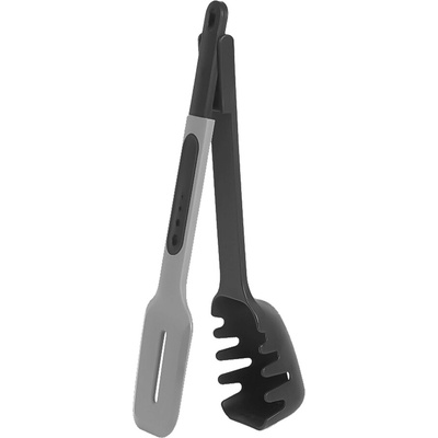 De Gusto Univerzálne kuchynské náčinie COOKI 8v1, 27 cm, silikón, čierno-šedá