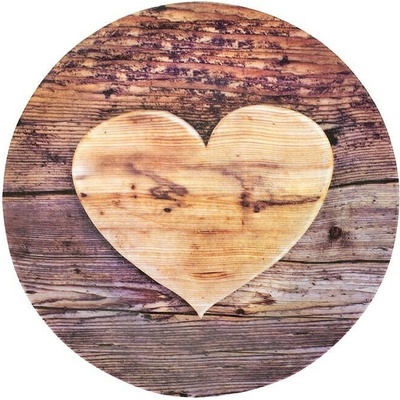 Mars & More Dezertný tanier drevené srdce Wooden heart - 19 x 19 x 2cm