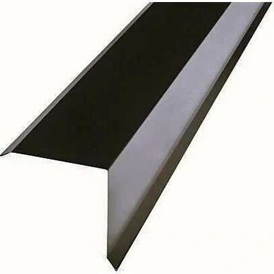 Závětrná lišta horní s odkapem r.š.333mm Al Hliník Lakovaný RAL 8019 šedohnědá dl.2m