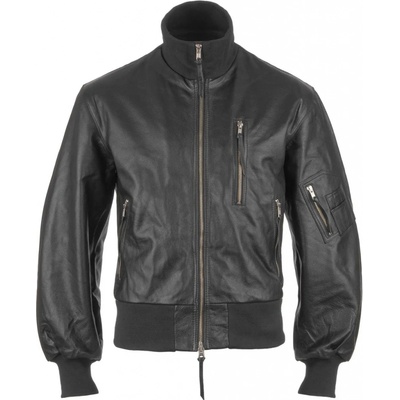 bunda kožená BW Aviator čierna