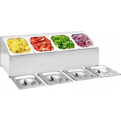 Nástavba na gastronádoby pro 4 GN 1/6 nádoby nerezová ocel - Default Title