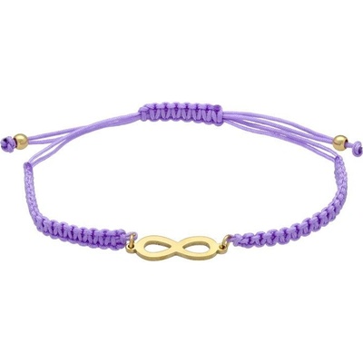 Gilles Costa fialový šňůrkový náramek nekonečno 94