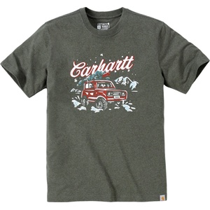 Carhartt Мъжка тениска Carhartt Dearborn Relaxed Holiday T-Shirt - Basil Heather - размер XL (217-0354-0114)