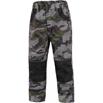 Canis CXS Camo Detské maskáčové nohavice maskáčová zelená