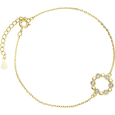 Olivie stříbrný KRUH GOLD 5204