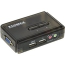Edimax EK-UAK2 KVM přepínač, 2 porty, USB, desktop + 2x KVM kabel
