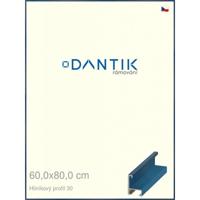 DANTIK rám na obraz 60 x 80 Dýha barevná modrá královská