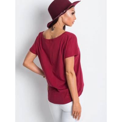 DÁMSKE TRIČKO RV TS 4832.16P BURGUNDY