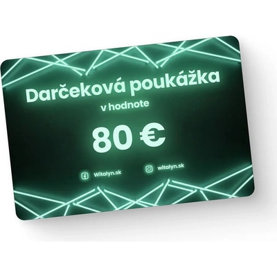 Darčeková poukážka 80 €