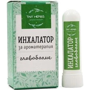 Tiny Herbs Инхалатор за ароматерапия, главоболие, 1 брой, Tiny Herbs (14676)