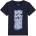 GUESS Тъмно синя тениска за мини момче с голям контрастен надпис Guess