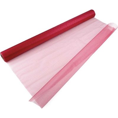 Organza šíře 72 cm bordó 9 m