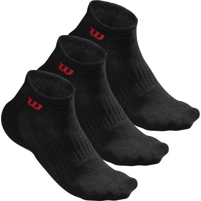 Wilson ponožky QUARTER SOCK 3 pairs WRA803102 Black