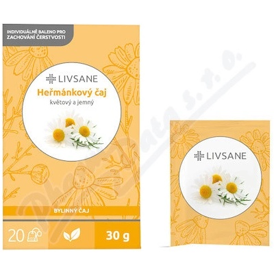 LIVSANE Rumančekový čaj 20 x 1,5 g