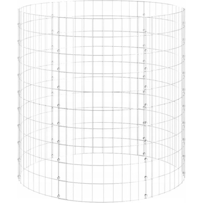 zahrada-XL Kruhový gabionový sloupek pozinkovaná ocel Ø 100 x 100 cm