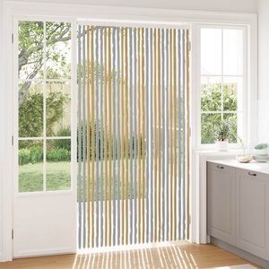 vidaXL Мрежа против насекоми Шенил Сив и бежов 118 x 220 cm 100% ПП (42034468)