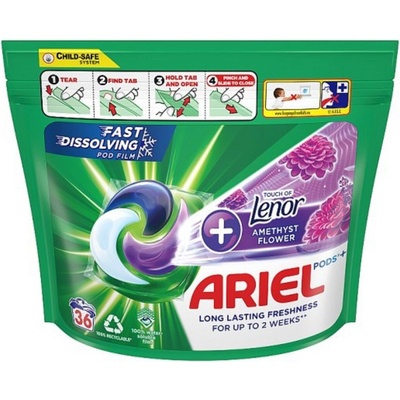 Ariel gélové tablety +Touch of Lenor Amethyst 36 PD