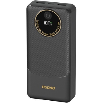 Dudao K12 10000mAh 22, 5W преносимо зарядно устройство, черно (K12-BLACK)