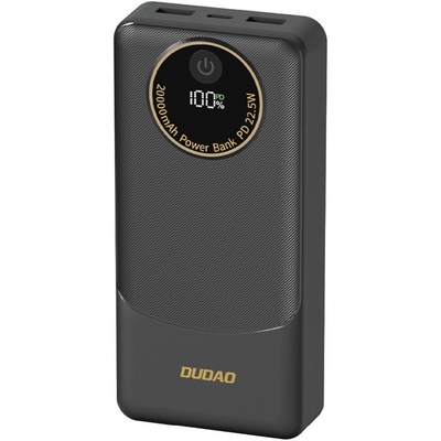 Dudao K12 10000mAh 22, 5W преносимо зарядно устройство, черно (K12-BLACK)
