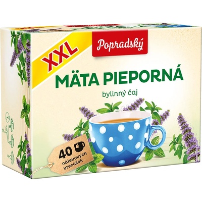 Popradský Bylinný čaj Mäta pieporná XXL 60 g