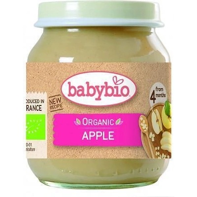 Bebybio Био Плодово пюре - Ябълка (4+ месеца) - 130г - Babybio