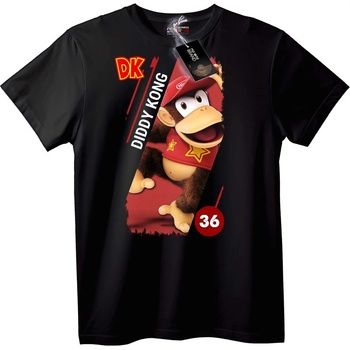 NOONEBRAND Тениска Diddy Kong - DK 36 - L, Black
