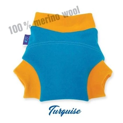 Bambi Roxy Vlnené shorties S /100% Merino/ Turquise