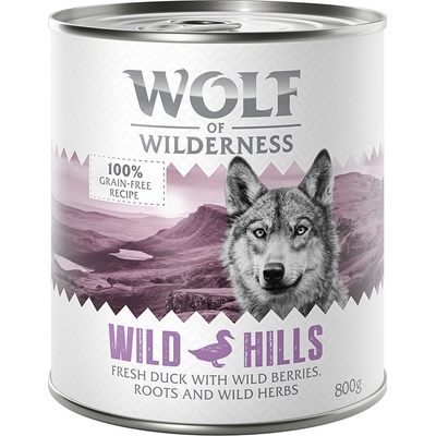 Wolf of Wilderness Adult Wild Hill´s kačacie 12 x 800 g