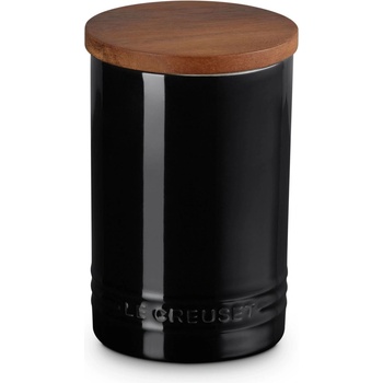 Le Creuset Кухненски буркан за съхранение SIGNATURE 770 мл, BLACK ONYX, керамика с глазура, Le Creuset (LECR70819771400099)