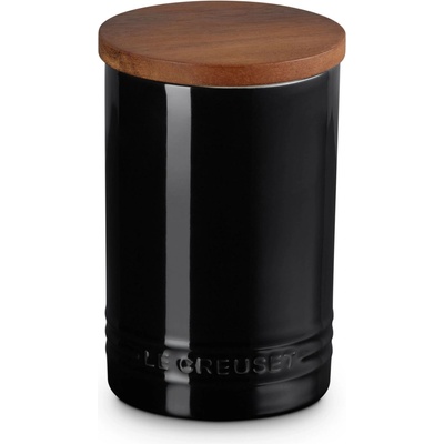 Le Creuset Кухненски буркан за съхранение SIGNATURE 770 мл, BLACK ONYX, керамика с глазура, Le Creuset (LECR70819771400099)
