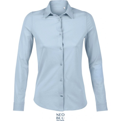 Neoblu Balthazar Women dámská košile s dl. rukávem modrá soft