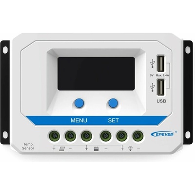 EPsolar EPEVER VS3024AU solárny PWM regulátor 12/24 V 30 A USB vstup 50V
