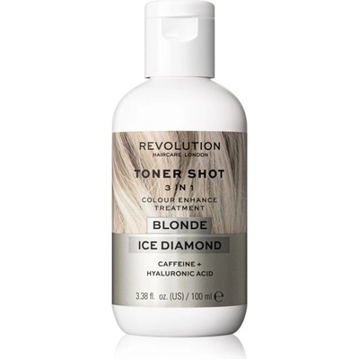Revolution Haircare Toner Shot Blonde Ice Diamond подхранваща тонираща маска 3 в 1 цвят Ice Diamond 100ml
