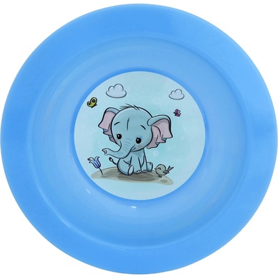 TVAR Tanier detský hlboký SLÓNA 17,5 cm, farby mix