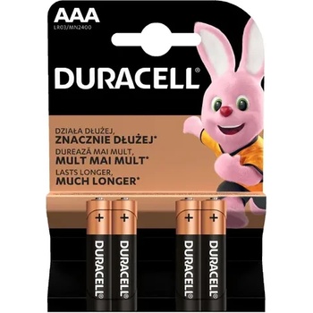 Image 1 of Duracell Алкална батерия duracell basic lr03 /4 бр. в блистер/ 1.5v (dur-ba-lr03-basic)