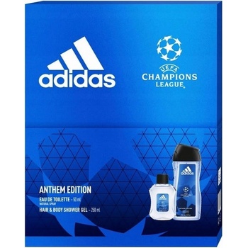 Adidas UEFA Champions League Anthem Edition VII EDT 50 ml + sprchový gél 250 ml darčeková sada