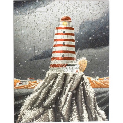 PIECEZZ Дървен пъзел Piecezz, 250 части, в тубус - Морски фар (P1088)