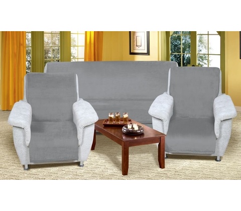 Bellatex přehoz na postel Korall 6014/042 šedá 150 x 200 cm, 65 x 150 cm
