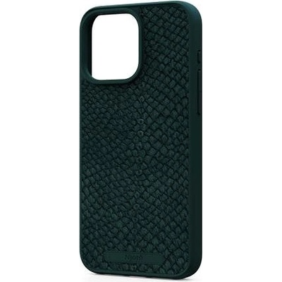 Púzdro NJORD Salmon Leather Magsafe iPhone 15 Pro Max zelené